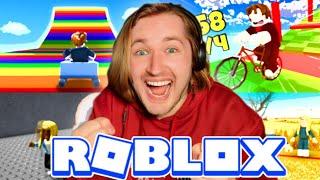 ИГРАЕМ В ROBLOX - Велосипед АДА, Побег от Головы, Симулятор Тележки, Красный свет \ Зелёный свет!