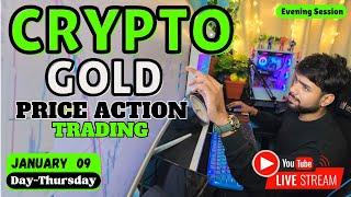 Live on Bitcoin |Gold |Scalp with Price Action | @b.techtraderss  #live #Gold #09-Jan-2024