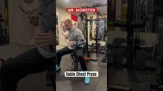 Mr. Monster Cable Chest Press. #chestworkout #whateverittakes #mrmonster #tips