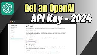 How To Get an Open AI/Chat GPT API Key | Generate an API Key For ChatGPT