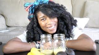 How To: DIY Avocado Banana Hair Mask Solution For Curly Natural Hair