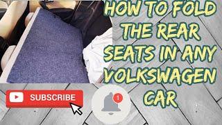 How to fold your rear seats on your Volkswagen car/extend your boot space.