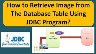 How to Retrieve Image from The Database Table Using JDBC Program? | MySQL