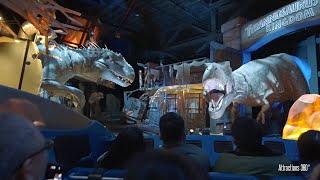 INTENSE Jurassic World Dark Ride in the World! Best Dark Ride Ever!  Universal Studios 2024