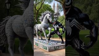 Cleaning in the park | What will Spiderman's statue be like? #brawlstars #spiderman #venom