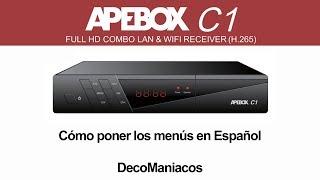 Apebox C1 Combo - Cómo poner los menús en Español