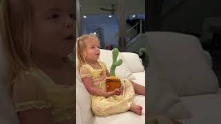 Surprising my toddler with the viral cactus toy! Hilarious reaction!