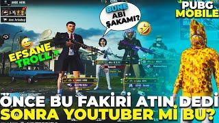 EGOLU KIZ ÖNCE BU FAKİRİ LOBİDEN ATIN DEDİ!! SONRA NE Mİ OLDU  EFSANE TROLL / PUBG MOBİLE