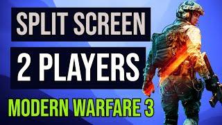 How to Play 1v1 Split Screen COD MW3 Modern Warfare 3, Local Multiplayer 2 players, ps4, ps5, xbox