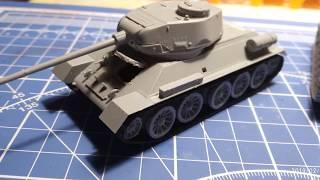 Сборка Т-34-85 Звезда 1:72