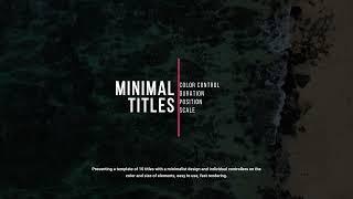 Minimal Titles 2.0 | AE