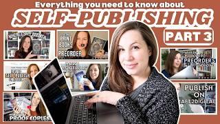 Preorders, Proof Copies, Print on Demand Companies, ISBNs, & more Self-Publishing tips!