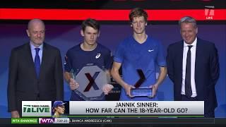 Tennis Channel Live: Jannik Sinner Shocks Alex De Minaur, Wins 2019 ATP Next Gen Finals