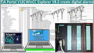 WinCC Explorer V8.0 how to create digital alarms logging