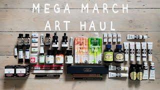 MEGA MARCH ART HAUL!  Inks, watercolours, acrylic gouache, pencils, pens | Jackson's + Cult Pens