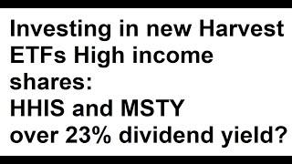 Bought HHIS and Harvest ETF MSTY