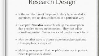 Writing the Methodology chapter in a dissertation