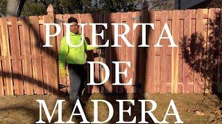 Cómo hacer una PUERTA  de madera FACIL  paso a paso