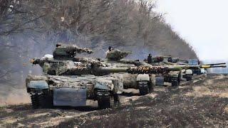 DISASTER IN UKRAINE! Captured Ukrainian T-64V Tanks Used by Russian Troops to Attack Military Kyiv