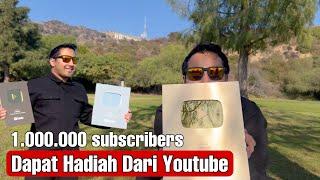 UNBOXING GOLDEN PLAY BUTTON | HOLLYWOOD LOS ANGELES