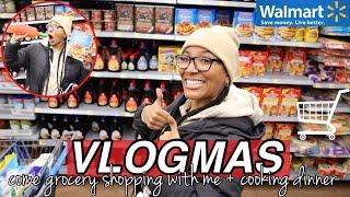 GROCERY SHOP WITH ME: Walmart grocery haul + cook dinner with me! VLOGMAS 2021