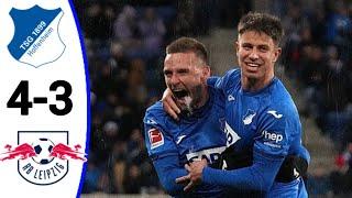 Hoffenheim vs RB Leipzig (4-3) Adam Hložek Goal, All Goals and Extended Highlights