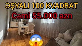 ŞOK️CƏMİ 55.000 AZN️ƏŞYALI 100 KVADRAT 4 OTAQ                                      @elnurgadirov