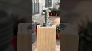 How to bolt into wood securely #diy #woodscrafttips #woodworking #tips