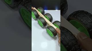 How to make car with gear motor || Monster car at home #car #shorts