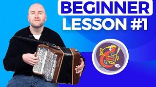 Irish Button Accordion Lesson 1 - [The Basics] Start Here