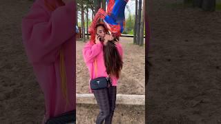 prank spiderman/kiss #reaction #prank #shortvideo