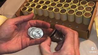 JACKPOT! COIN ROLL HUNTING HALF DOLLARS (5 Silver in one roll!!) 9 total *Benji* !!