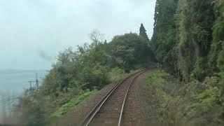 Japan Train. Anamizu - Wakura Onsen (Noto Railway) cab ride