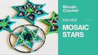 Mosaic Stars - Full Crochet Tutorial