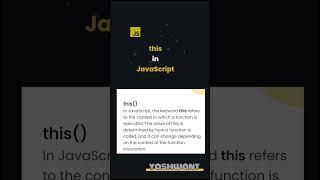 Understanding 'this' Keyword in JavaScript: Function Context Explained #JavaScript #Programming️