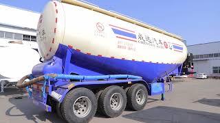 China Chengda 3 Axle Cement Semi Trailer