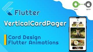 Flutter Card Design - Vertical Card Paper | 3D Cards Animation Flutter