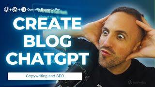 How to CREATE A BLOG with CHATGPT