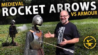 Rocket Powered Medieval arrows vs Armour!