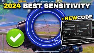 PUBG MOBILE SENSITIVITY SETTINGS 2024NEW SENSITIVITY+CODE￼️