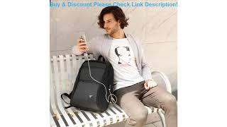 Best 15.6 inch laptop backpack men's business and leisure multifunctional shoulder bag USB recharge