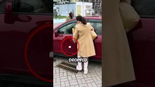Her car keys fell down the drain ️