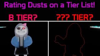 Rating Every Dust Character in Undertale Judgement Day! (Roblox)