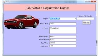 Part- 4 Vehicle Registration Details(Get Data From Database into textbox)