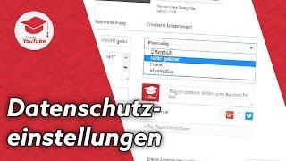 Datenschutzeinstellungen für dein Video ändern (öffentlich/nicht gelistet/privat) | QuickTipp