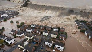 Tsunami in Italy! Entire city submerged under water, Sesto Fiorentino, Tuscany under evacuation