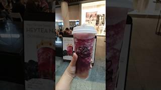 Is Heytea's Very Grape Tea  worth the hype? #heytea #singaporetravel #foodie #shorts