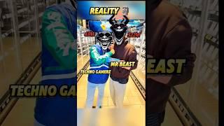 Real vs reality  CarryMinati Collab with MrBeast  Techno Gamerz Meet MrBeast #technogamerz