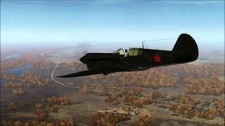 Il-2 BOS. P-40 Landing on Water