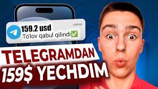 TELEGRAMDAN - 159$ PUL YECHDIM | Internetda oson va avtomatik pul ishlash 2025 Sarmoyasiz pul topish